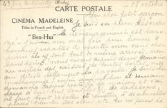 MODERN CARD Cinema Race of tanks in Ben Hur