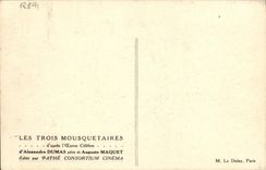 CPA Cinema Les Trois mousquetaires Alexandre Dumas