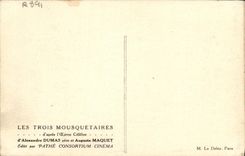 CPA Cinema Les Trois mousquetaires Alexandre Dumas