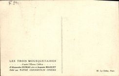 CPA Cinema Les Trois mousquetaires Alexandre Dumas