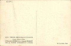 CPA Cinema Les Trois mousquetaires Alexandre Dumas