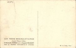 CPA Cinema Les Trois mousquetaires Alexandre Dumas