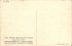 CPA Cinema Les Trois mousquetaires Alexandre Dumas