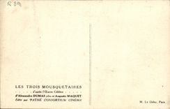 CPA Cinema Les Trois mousquetaires Alexandre Dumas