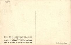 CPA Cinema Les Trois mousquetaires Alexandre Dumas