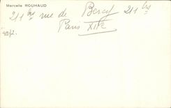 VINTAGE POSTCARD Theater Marcelle Rouhaud