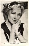 VINTAGE POSTCARD Cinema Huguette Duflos