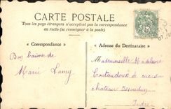 CPA Fantaisie Poisson Fleurs