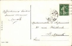 VINTAGE POSTCARD Easter Sheep