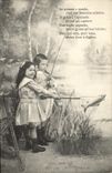 CPA Fantaisie Enfants Peche Poisson 