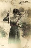 CPA Fantaisie Femme Avril poisson