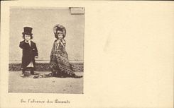 CPA Fantaisie Enfants En l absence de parents