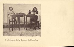 CPA Fantaisie Enfants En l absence de la femme de chambre