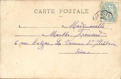 CPA Fantaisie Femme Loin des yeux pres du coeur Semeuse