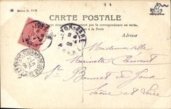 CPA Fantaisie Femme Lune