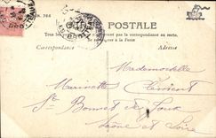 CPA Fantaisie Femme Lune Aubade a la lune