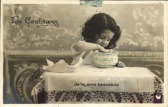 CPA Fantaisie Enfant Les confitures 