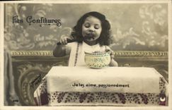 CPA Fantaisie Enfant Les confitures 