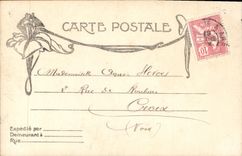 VINTAGE POSTCARD Fantasy Woman With the ball