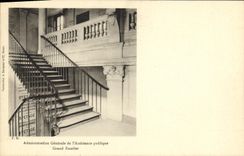 VINTAGE POSTCARD general Administration of L Paris public assistance Large staircase