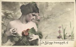 VINTAGE POSTCARD Fantaisie Woman S it misled me