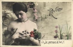 VINTAGE POSTCARD Fantasy Reveuse Woman