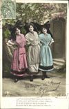CPA Fantaisie Femmes Alsace 