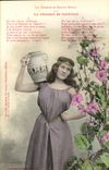 VINTAGE POSTCARD Fantasy Woman the song of Callirhoe