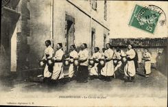 VINTAGE POSTCARD Philippeville Algeria the drudgery of dishes