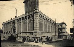 VINTAGE POSTCARD Mascara Algeria Market covered