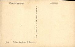 VINTAGE POSTCARD Algeria Kabyle manufacturer of burnous