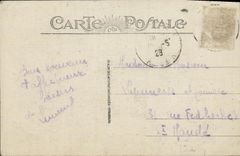 POSTAL Oran Argelia de la VENDIMIA la tranvia del teatro