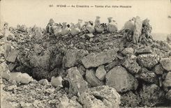 VINTAGE POSTCARD Algerie Mr  Zab With the cemetery Falls D a Mozabite rich person