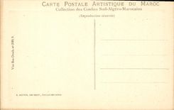 VINTAGE POSTCARD Algeria Old way D access of the terraces of Figuig