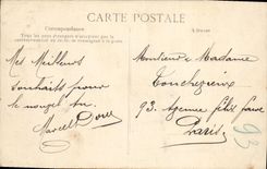 VINTAGE POSTCARD Algeria Medea Street of L town hall