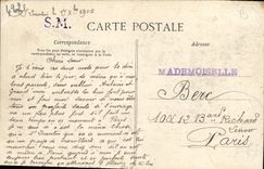 VINTAGE POSTCARD Algeria Coffee Moor in the open air