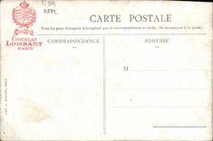 VINTAGE POSTCARD Lombard Chocolate factory Left the men