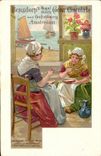VINTAGE POSTCARD Chocolate Bensdorp Amsterdam