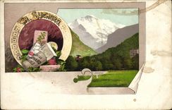 CPA Chocolat Suchard Jungfrau Suisse