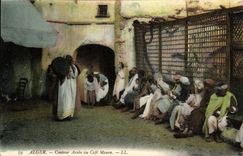CPA Alger Conteur arabe au cafe maure 