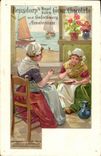 VINTAGE POSTCARD Fantasy Woman Bensdorp Amsterdam Chocolate