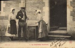 VINTAGE POSTCARD Fantasy Woman the facetious innkeeper Folklore