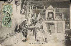 VINTAGE POSTCARD Algeria Coffee Moor