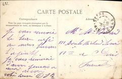 VINTAGE POSTCARD Algeria Coffee Moor