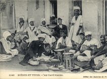 CPA Algerie Au cafe Maure 