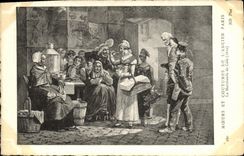 CPA Moeurs et coutumes de l ancien Paris La marchanded e cafe 1810