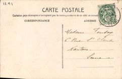 CPA Fantaisie Femme Papillons Au revoir