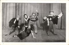 VINTAGE POSTCARD Theater the troop of the Russian Lilliputians Katia Casino of Paris