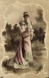 VINTAGE POSTCARD Fantasy Hatto Woman