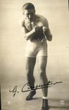 CPA Boxe dedicacee Carpentier 